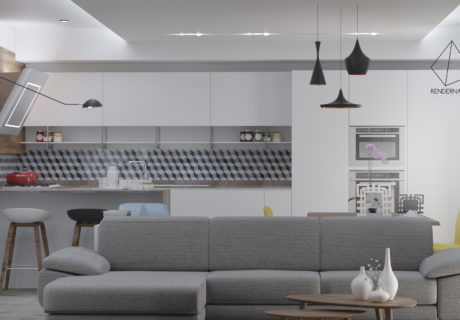 Cucina Render Salerno