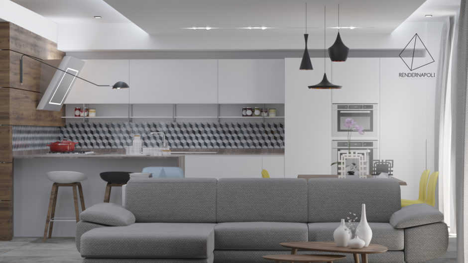 Cucina Render Salerno